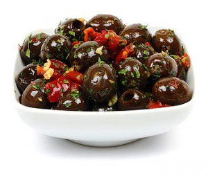 Kalamata with red pepper and spices