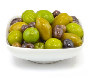 mixed plain olives